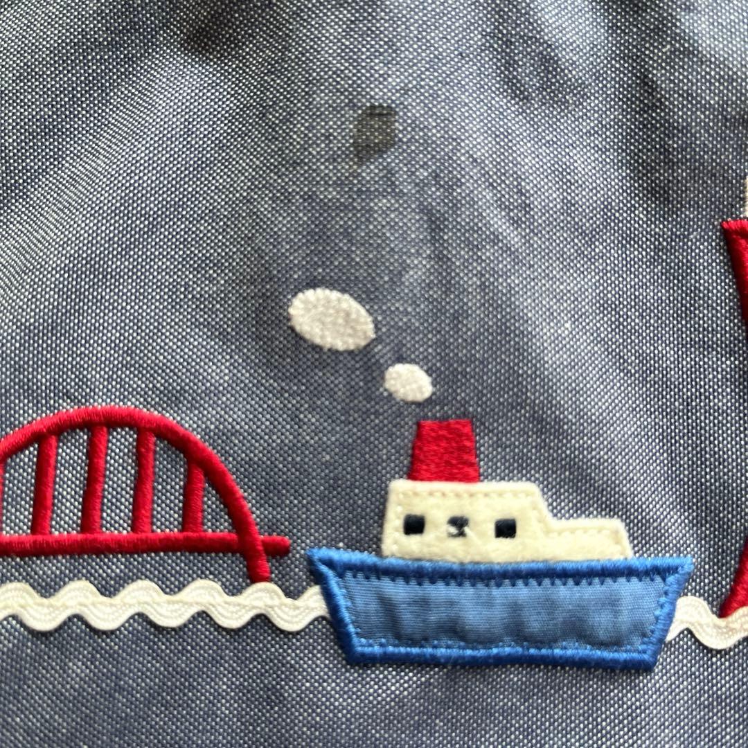 ファミリア familiar レッスンバッグ 神戸本店限定 デニムバッグ