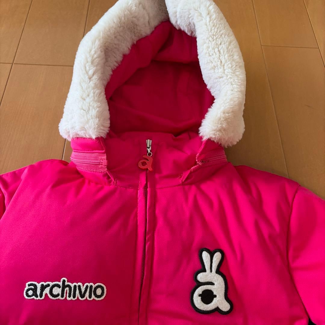 archivo フード付きピンクジャケット 36