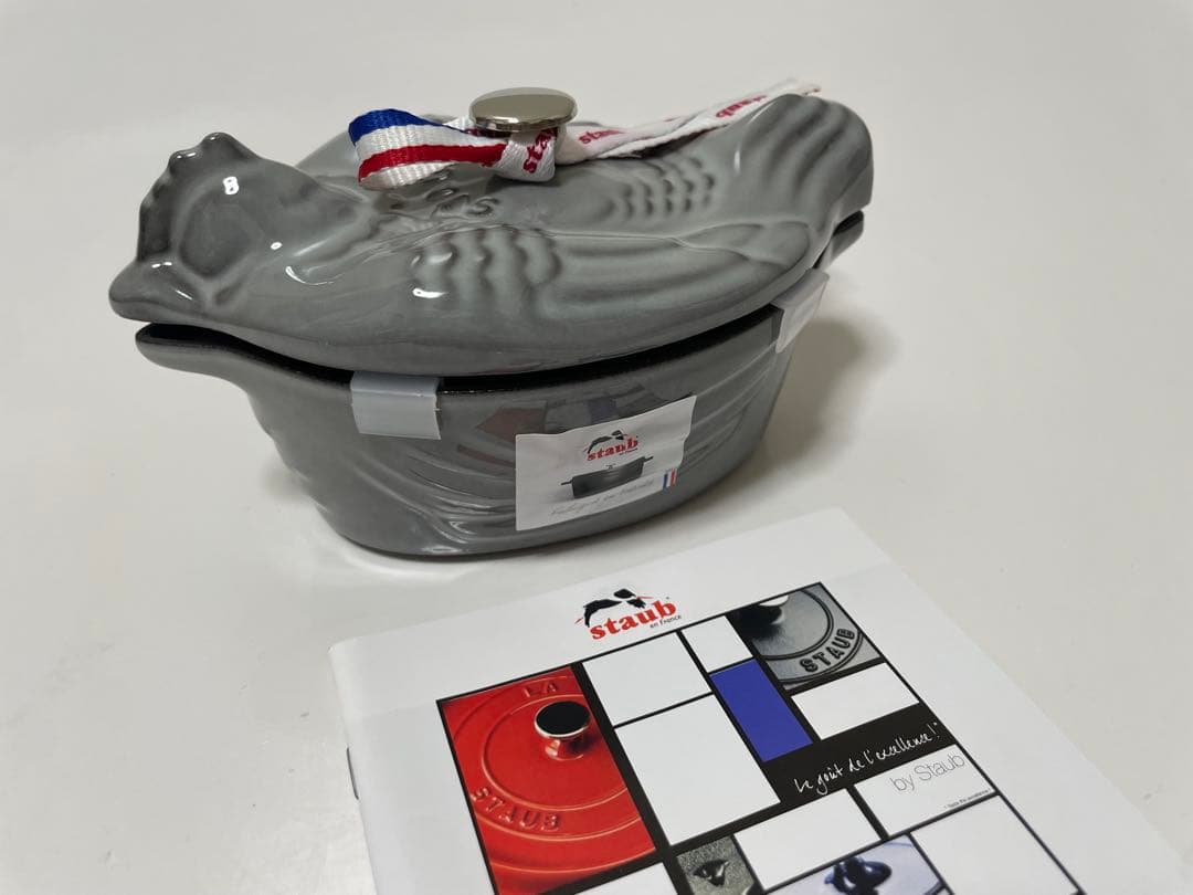 【未使用】ストウブ　スモールチキン　グレー