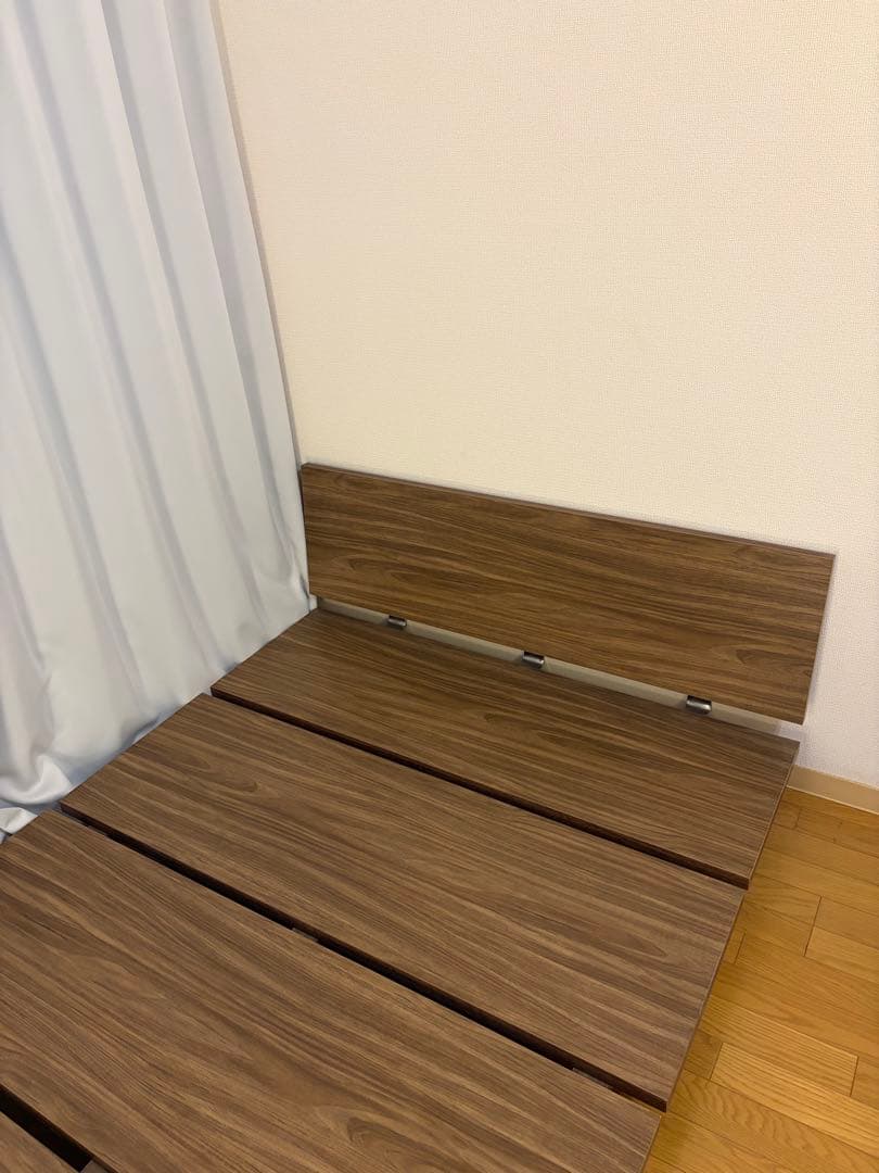 【美品】モダンデザイン ローベッド「E-go（イーゴ）」　セミダブル