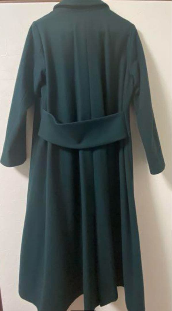 ameri vintage アメリ リトルフレアロングコート グリーン