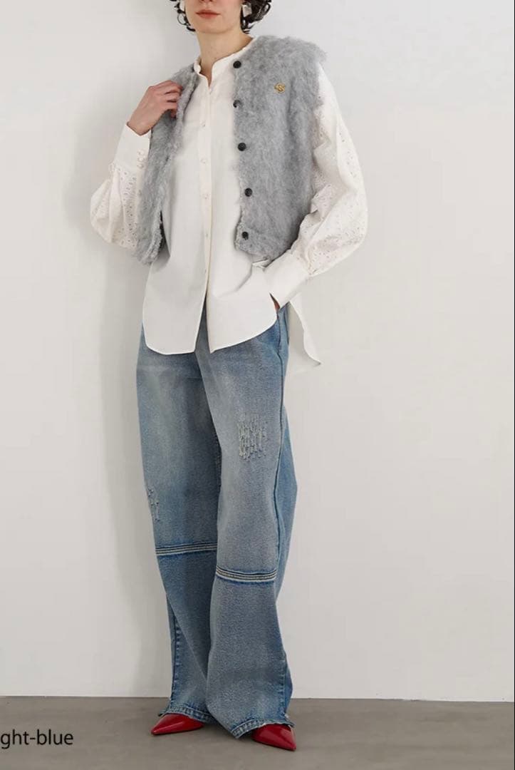 正規新品YENN HIGH RISE TUCK WIDE PANTS 38ロング