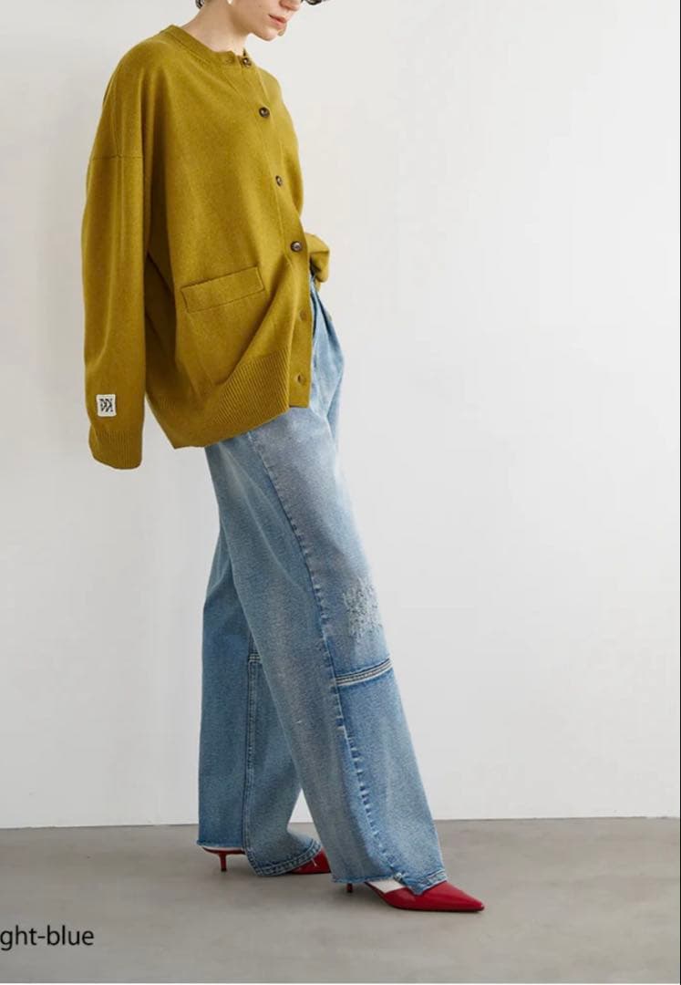 正規新品YENN HIGH RISE TUCK WIDE PANTS 38ロング