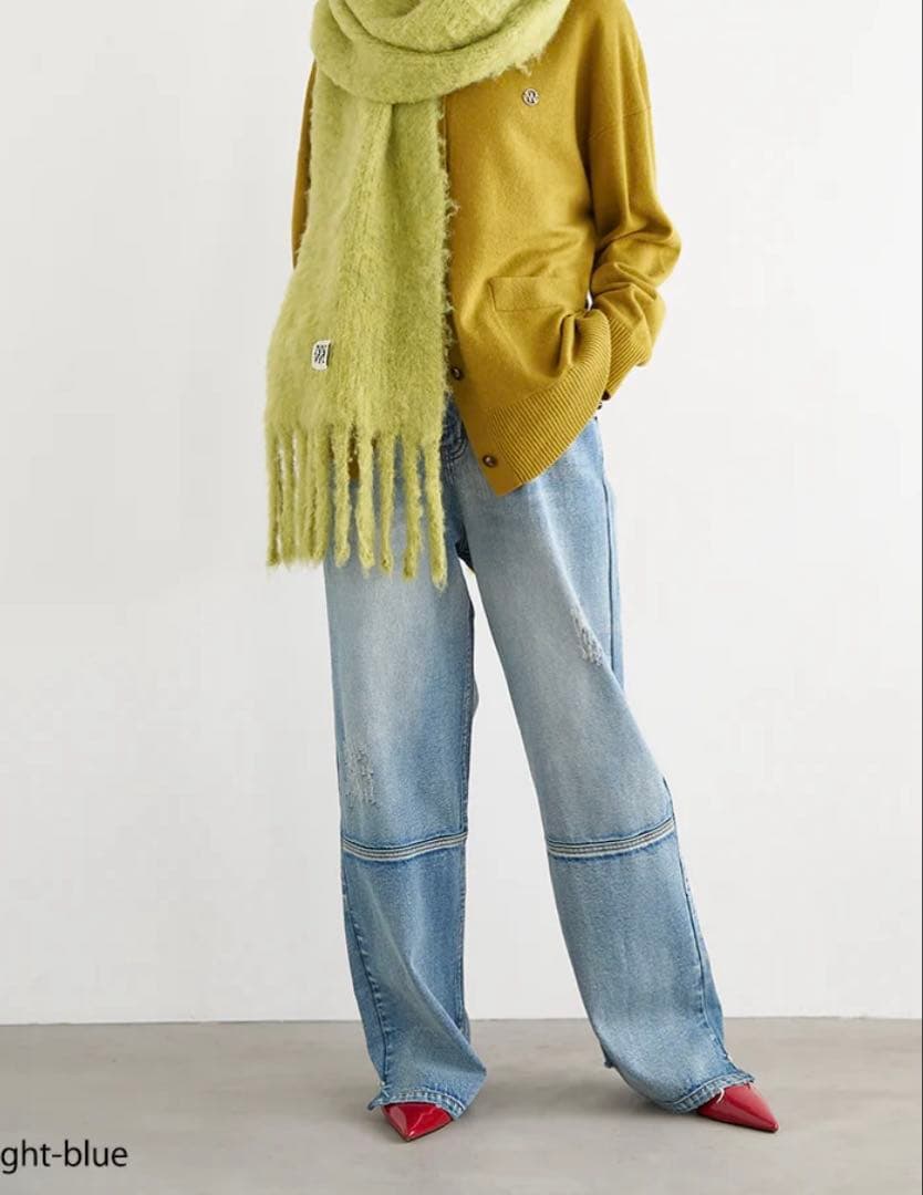 正規新品YENN HIGH RISE TUCK WIDE PANTS 38ロング