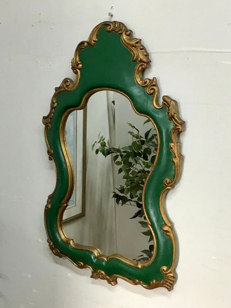 MERU☆管865☆イタリア製☆アンティーク☆壁掛け☆ウォールミラー☆鏡