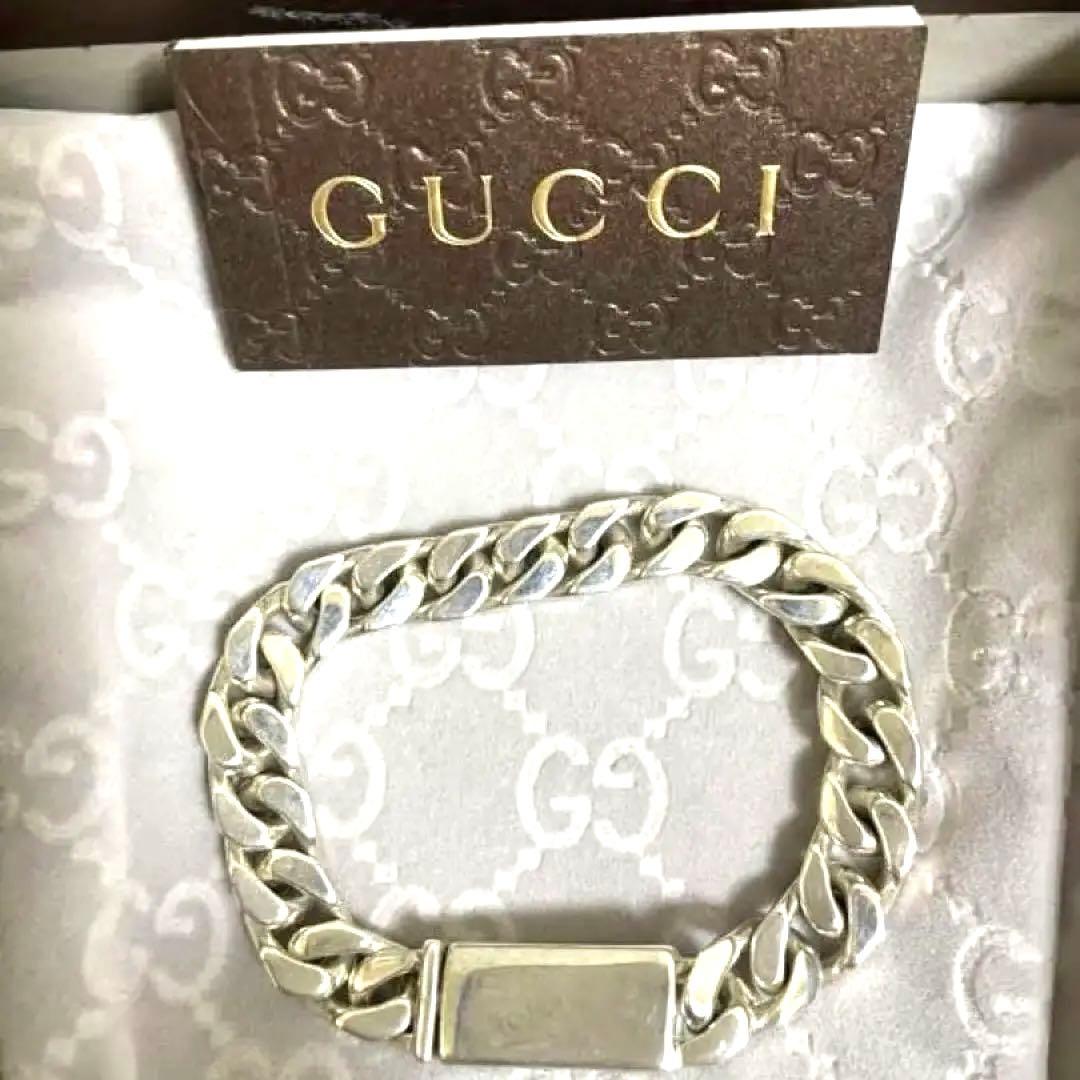 【SALE！！】グッチブレスレット 箱付GUCCI 喜平　インターロッキング