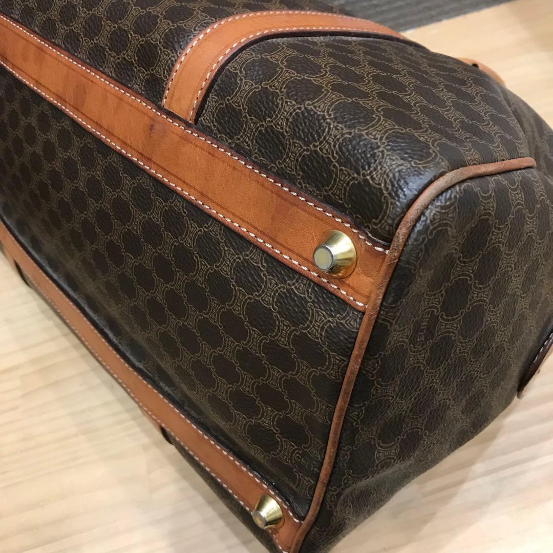 CELINE セリーヌ ボストンバッグ マカダム柄 ヴィンテージ