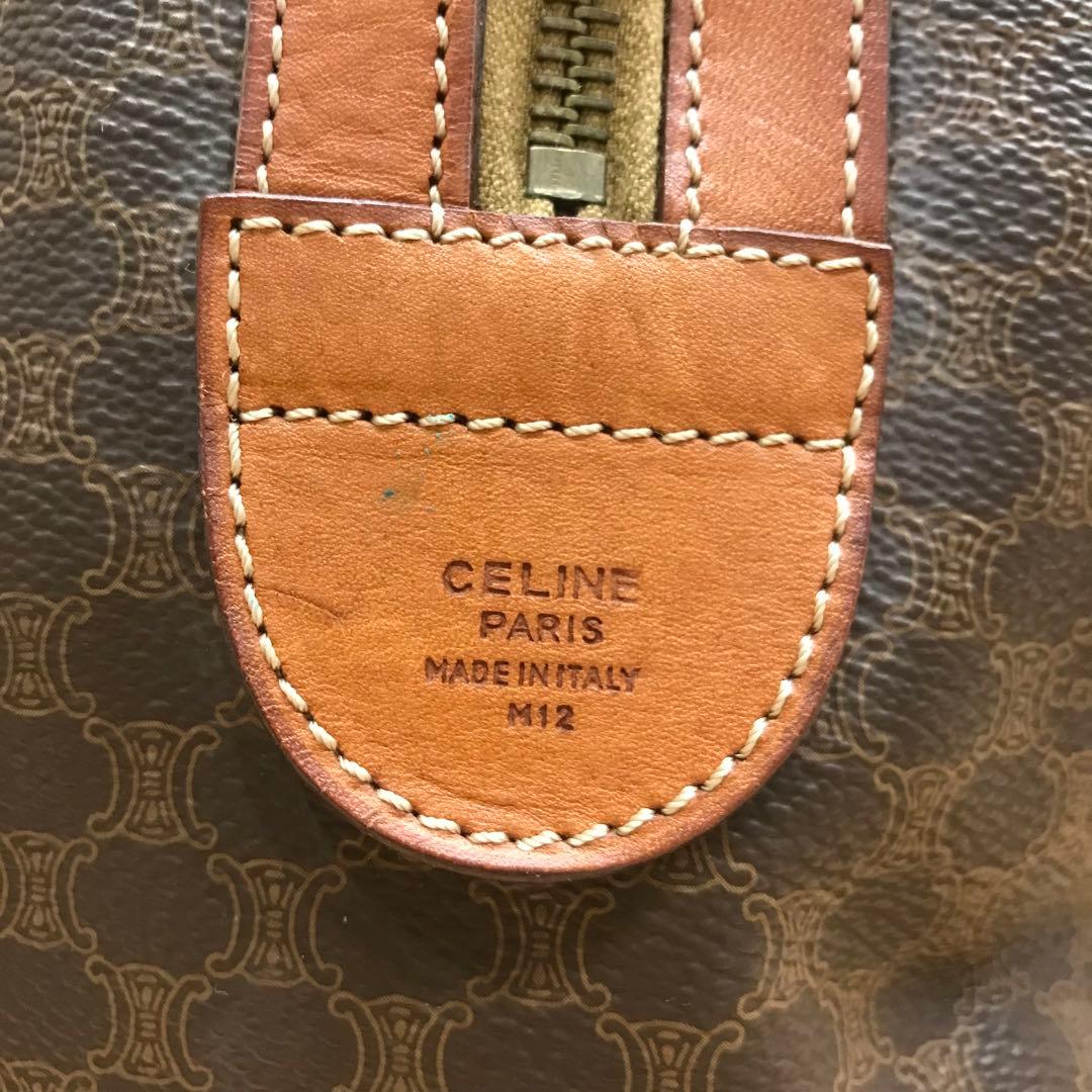 CELINE セリーヌ ボストンバッグ マカダム柄 ヴィンテージ