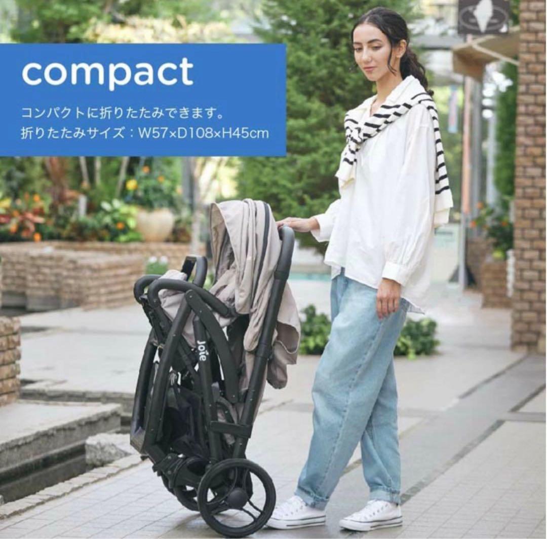 【Joie】ベビーカー/エヴァライトデュオ/二人乗り/グレーフランネル