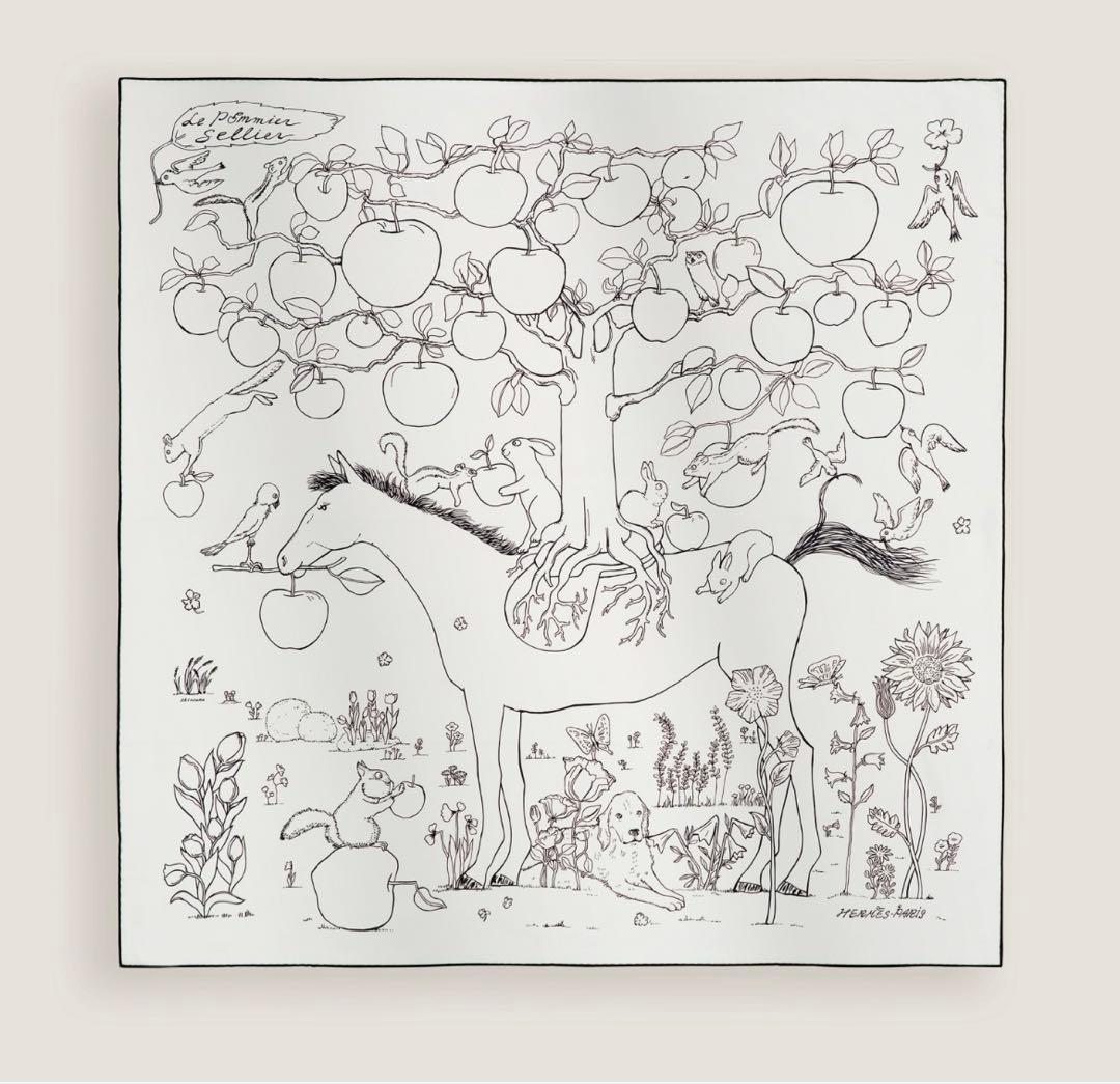 エルメス　HERMES カレ90 《ル・ポミエ・セリエ》　新品未使用2026SS