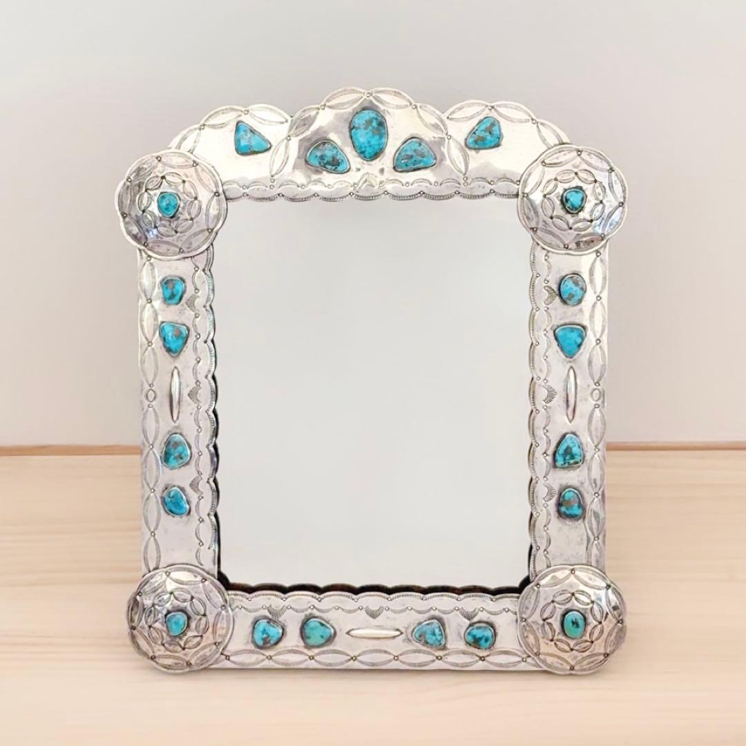 ラルフローレン ターコイズ デコレーション ミラー ヴィンテージコレクション