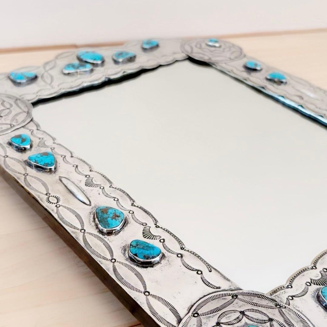 ラルフローレン ターコイズ デコレーション ミラー ヴィンテージコレクション