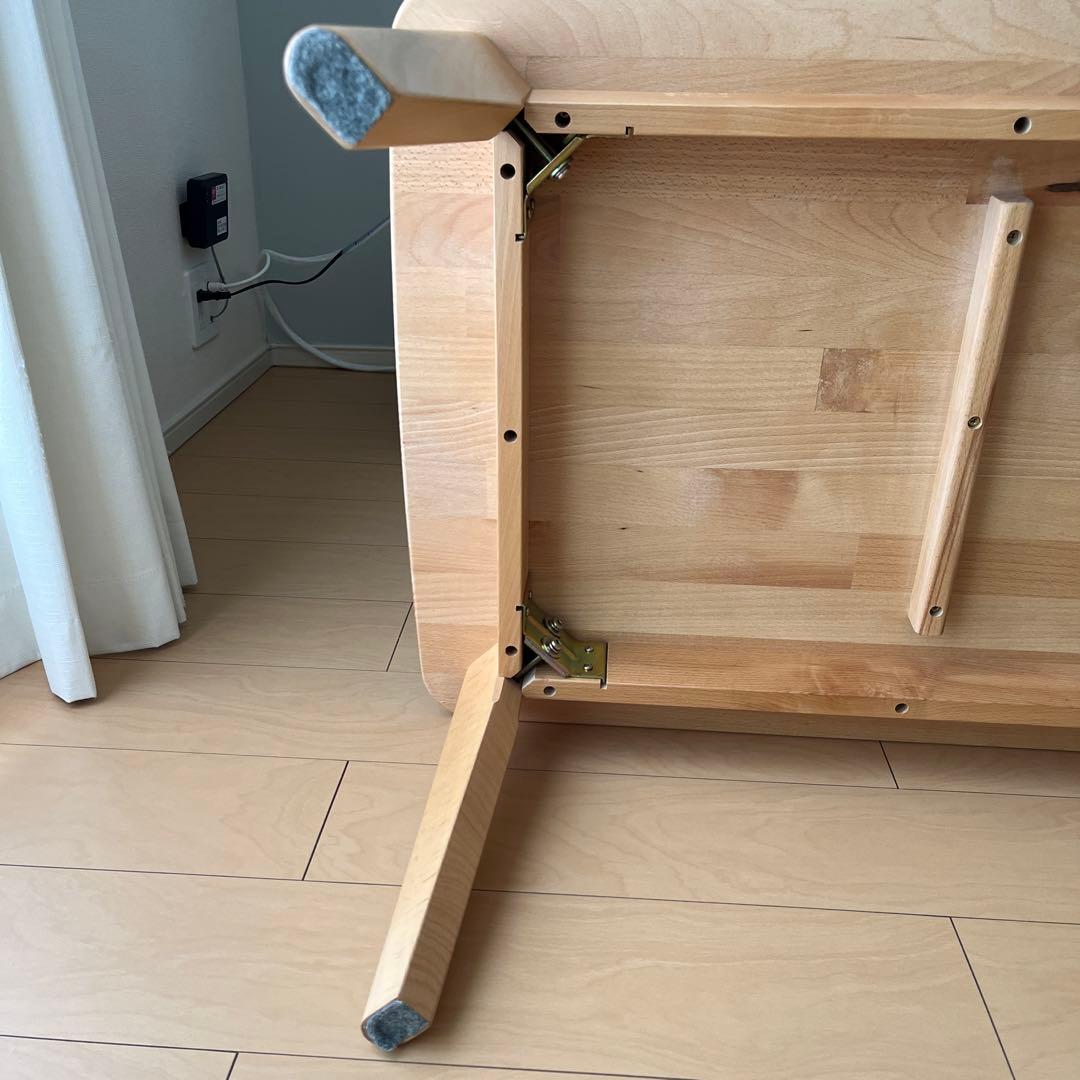 木製 長方形テーブル 約幅120cm x 奥行60cm x 高さ38cm