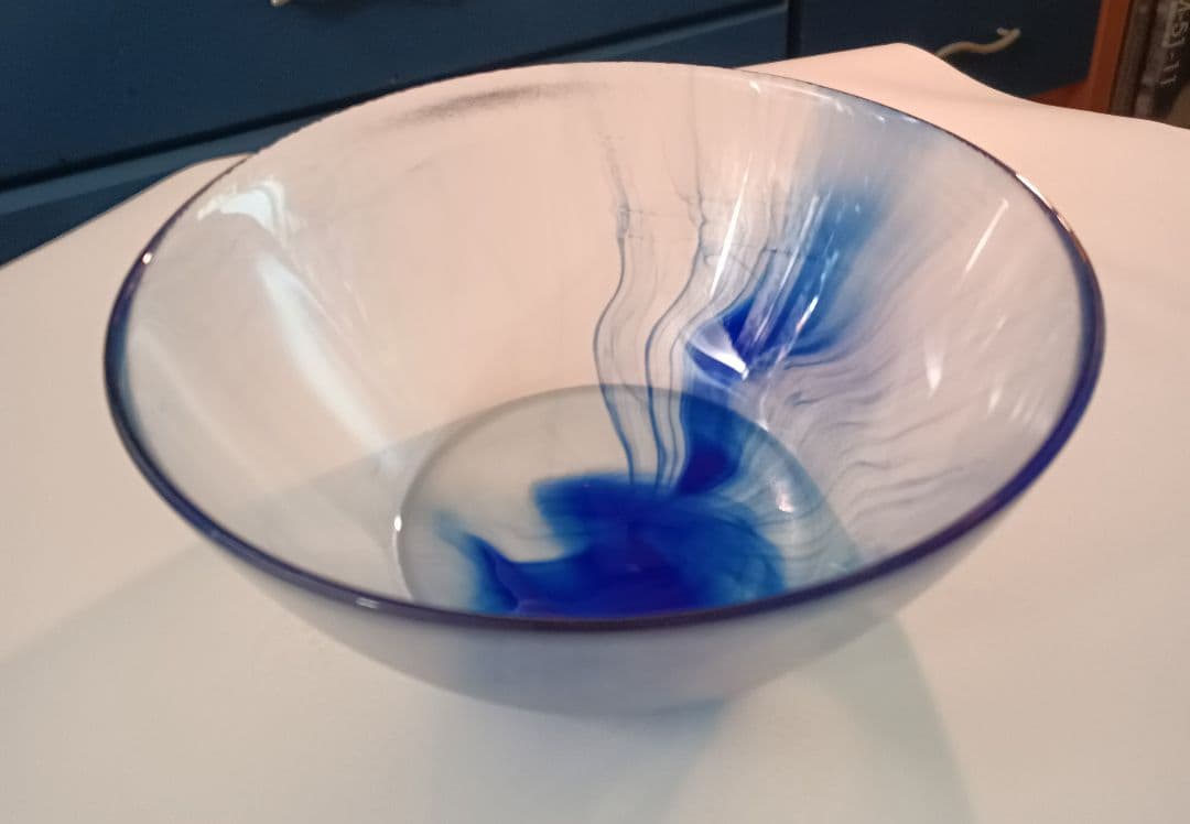 【ベネチアンガラス】　ムラノガラス　ボウル　インテリア　置物　工芸硝子