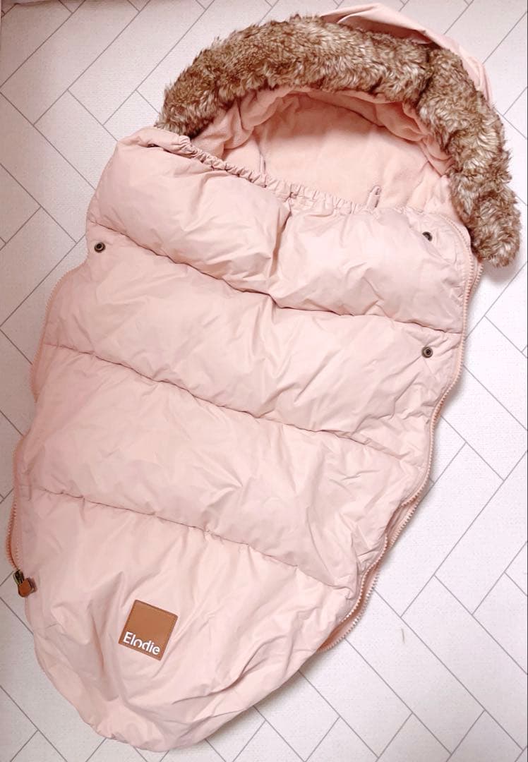 匿名配送 エロディ Elodie フットマフ ベビーカー 防寒 カバー ピンク