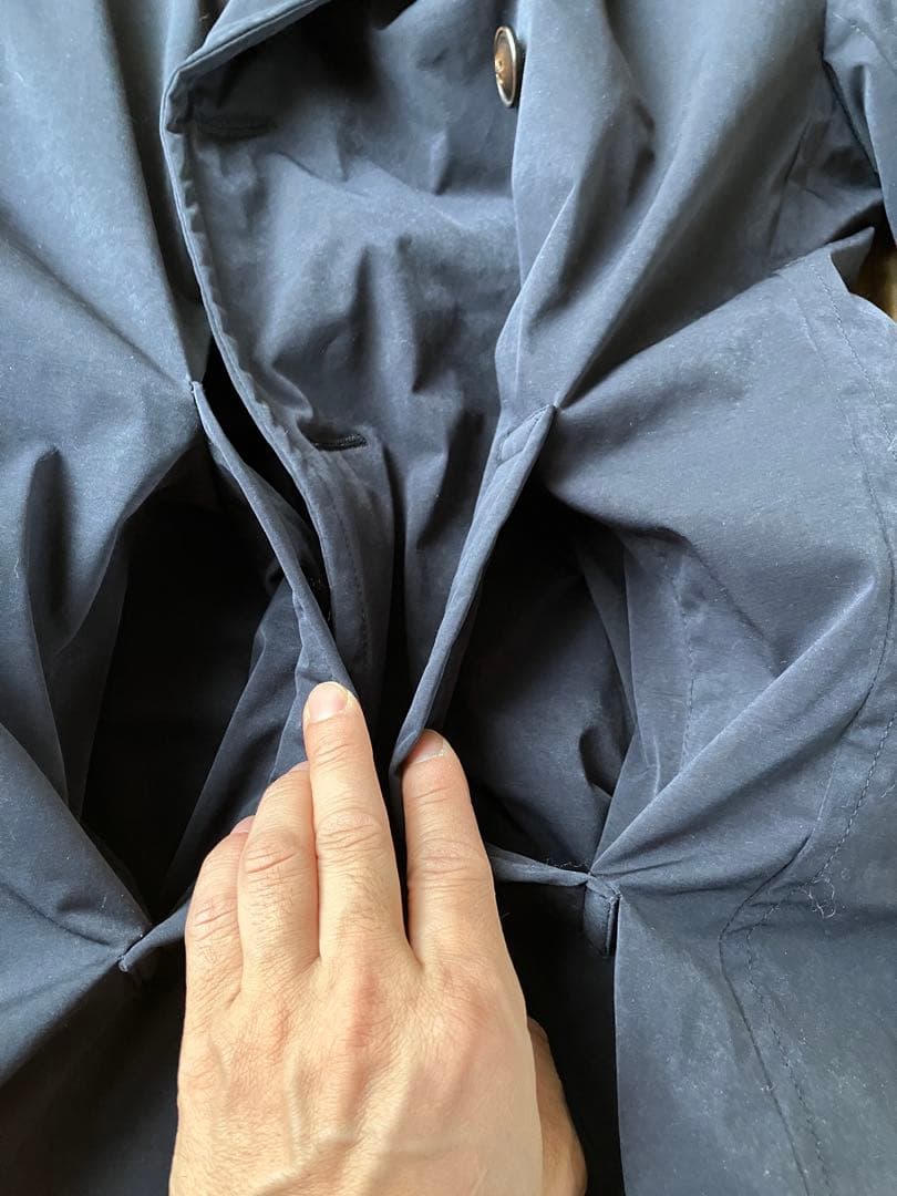 M.I.D.A. ミダ トレンチコート ダウン 紺 48 HERNO ムーレー