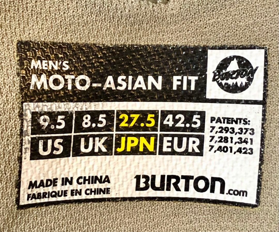 バートン MOTO モト アジアン Fit　27.5 ブーツ