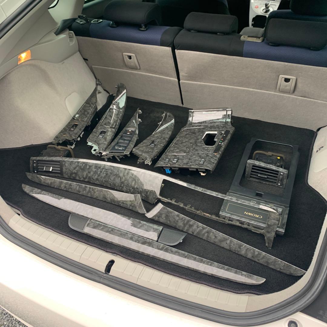 トヨタ　18クラウン　純正インパネセットスイッチ付 グレー　動作確認済み 中古品