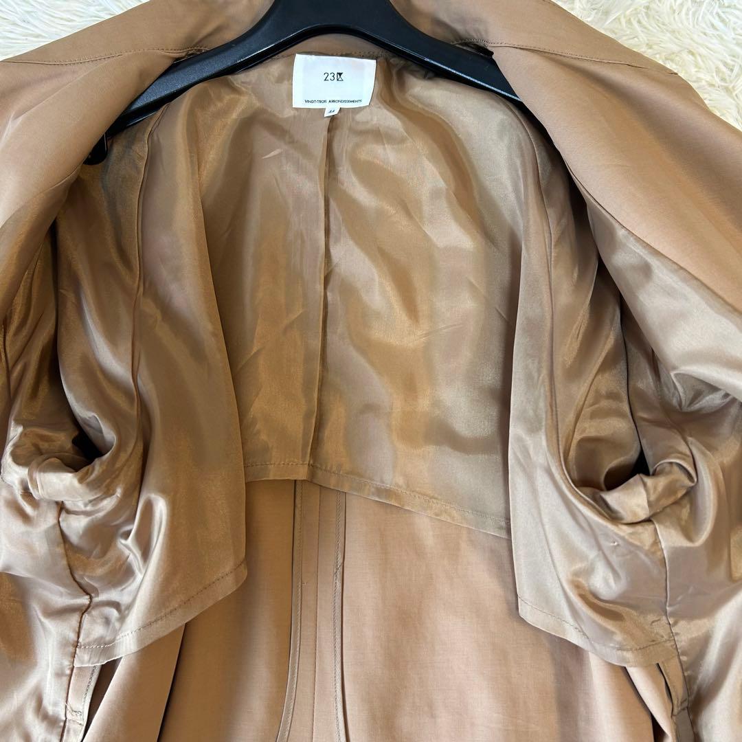 極美品　23区 中村アンさん着用ハイツイストコットンツイル トレンチコート　44