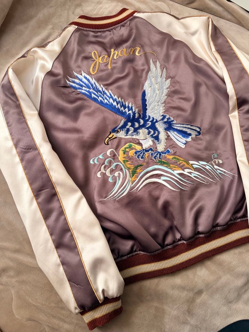 ２面用 テーラー東洋 ワシ 龍 地図 日本限定 スカジャン vintage