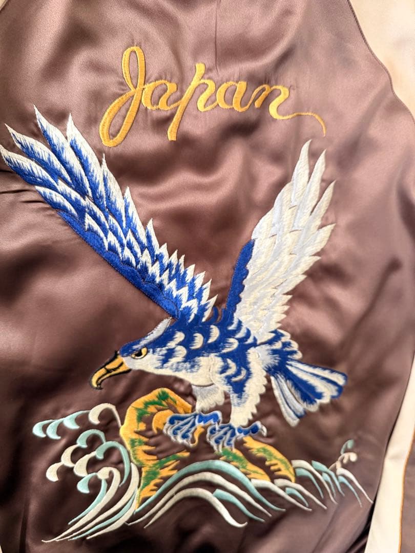 ２面用 テーラー東洋 ワシ 龍 地図 日本限定 スカジャン vintage