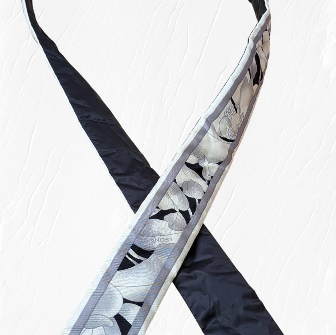 【未使用】LEONARD レオナール 高級ダウン ブラック ファー 紐付き ４２