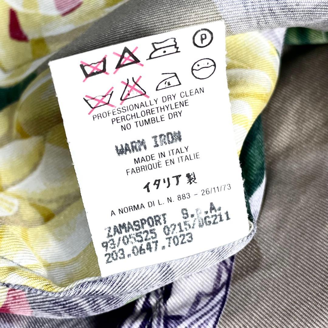 グッチ　GUCCI トムフォード期　ブラウス　花柄　金ボタン　シルク