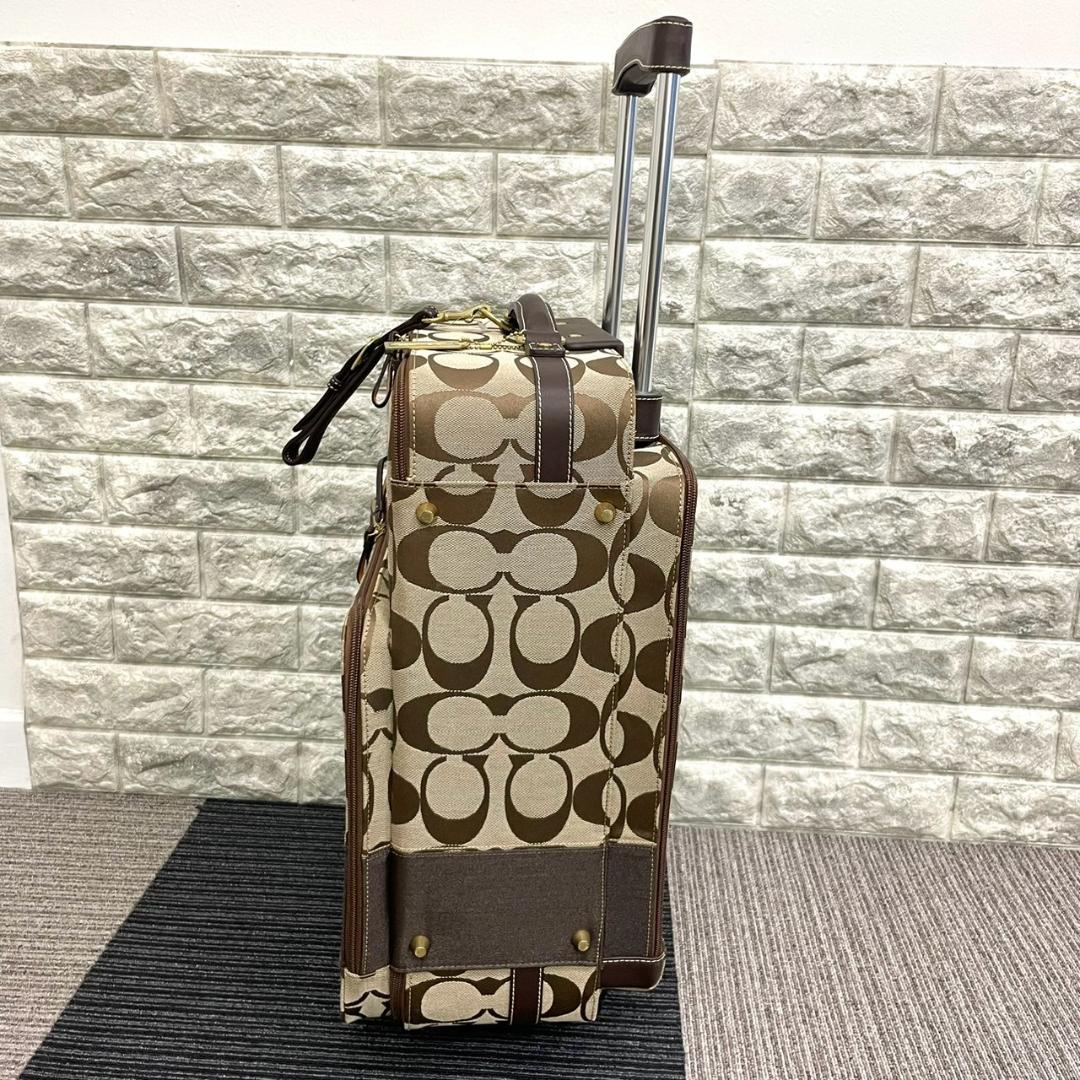 超美品　COACH　コーチ　F77020　キャリーケース　２輪　シグネチャー