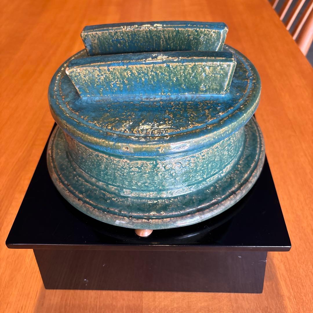 織部焼　土鍋4合強　その他1式