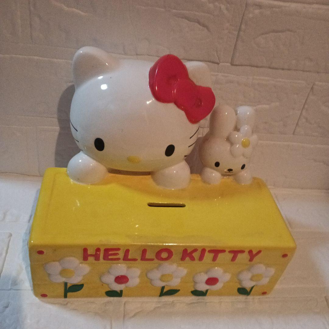 HELLO KITTY 1999年製 陶器バンク XLウサギ　激レア
