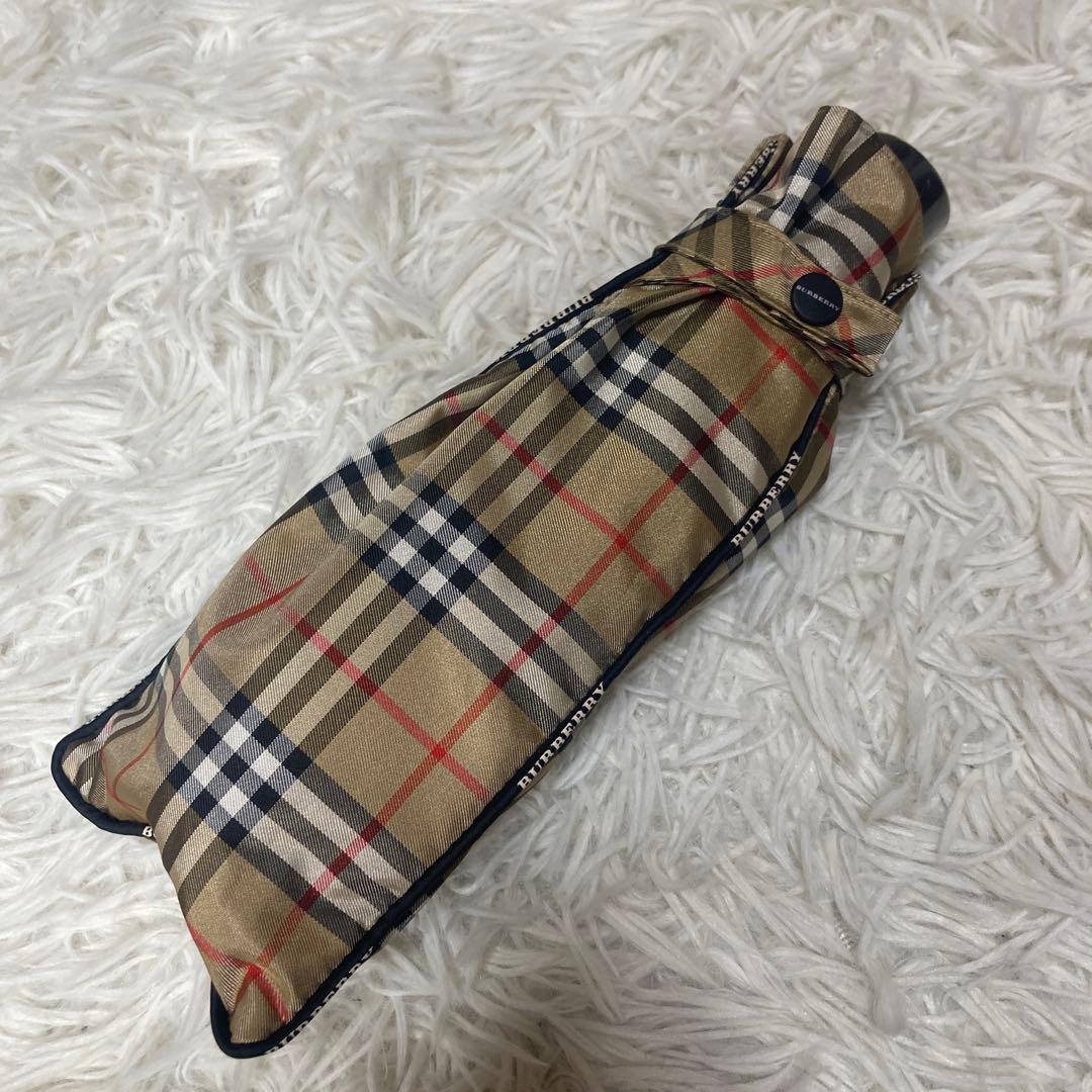 ✨極美品✨ Burberry バーバリー 折り畳み傘 男女兼用 ノバチェック
