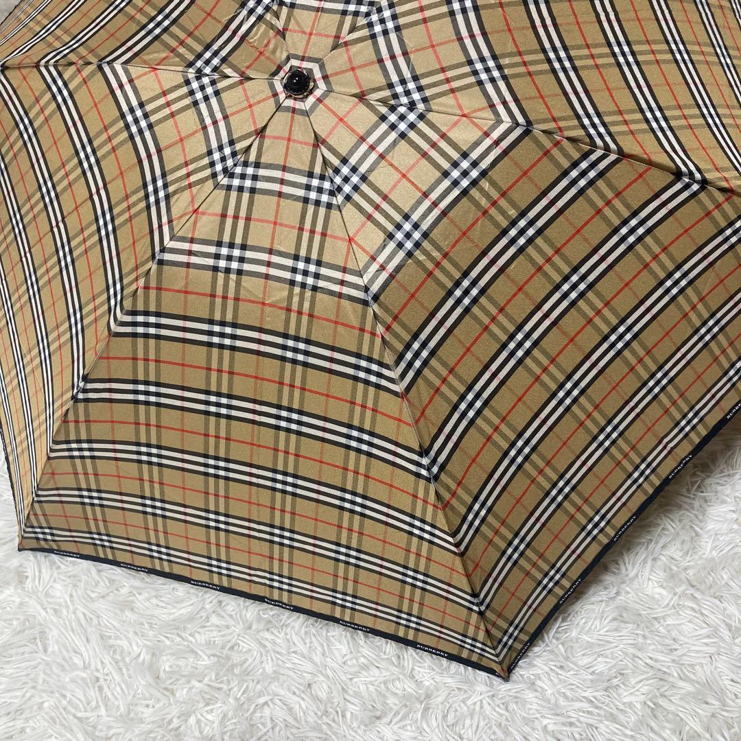 ✨極美品✨ Burberry バーバリー 折り畳み傘 男女兼用 ノバチェック