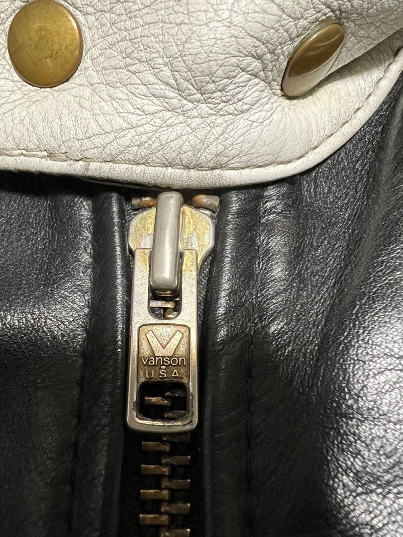 jiro様VANSON RJV シングル ライダース ジャケット USA製 40