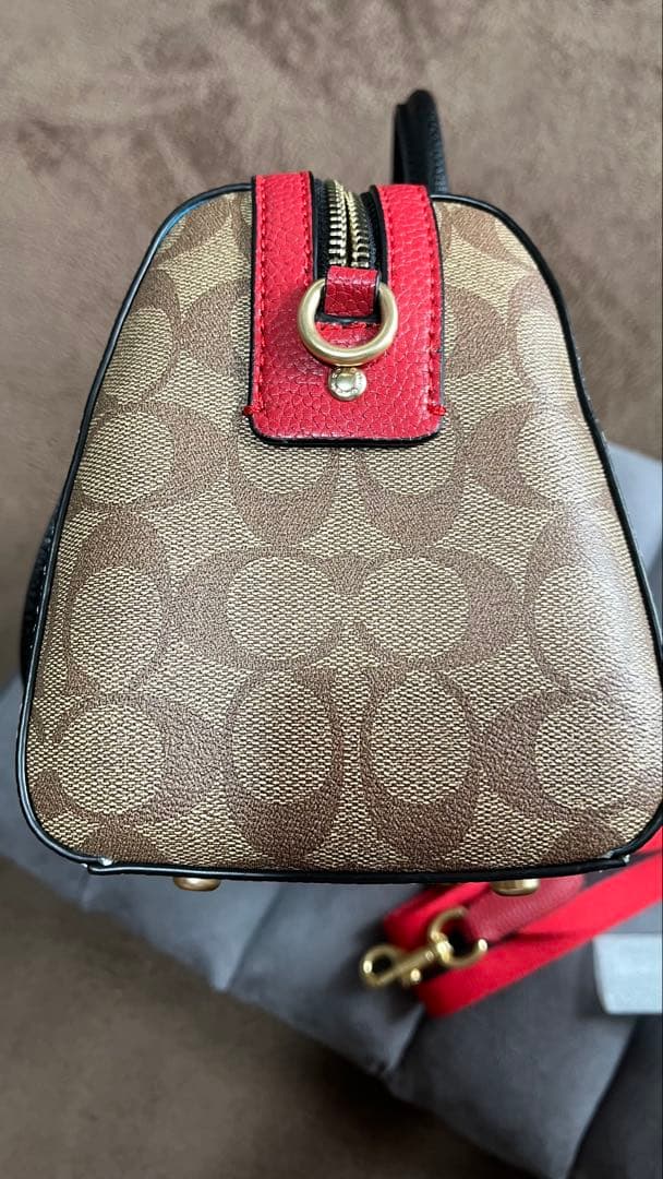 COACH コーチ 2WAY ショルダーバッグ ／ボストンバック／　スヌーピー