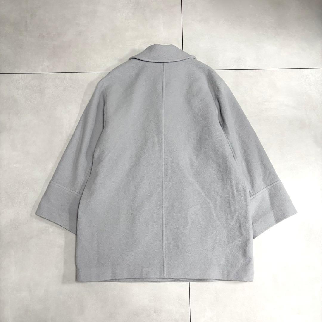 美品✨ナチュラルビューティー　2024　ダブルブレストフォルムミドルコート　M