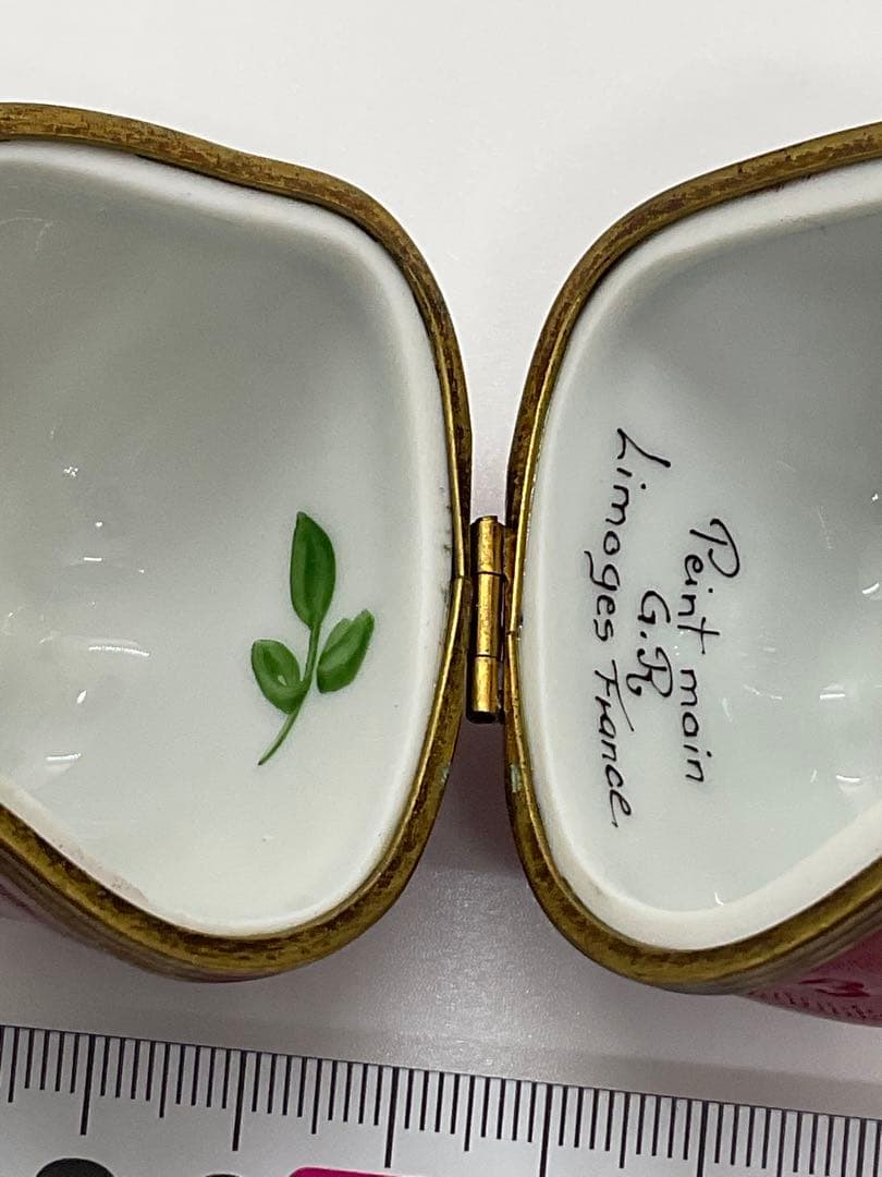 リモージュボックス　手描き　Limoges トリンケットボックス　野菜3種セット