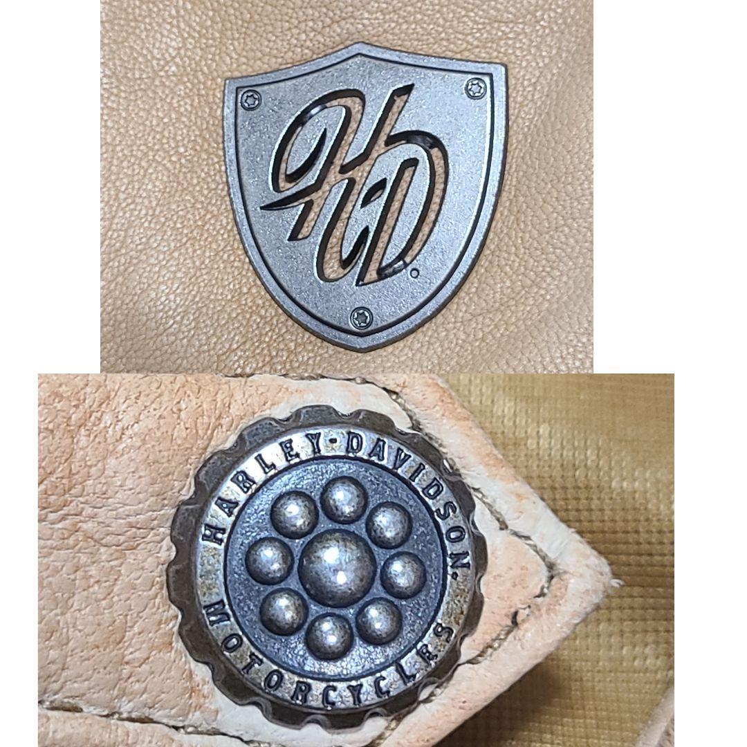 ヴィンテージ ハーレーダビットソン シングル ライダースジャケット ロゴ刺繍