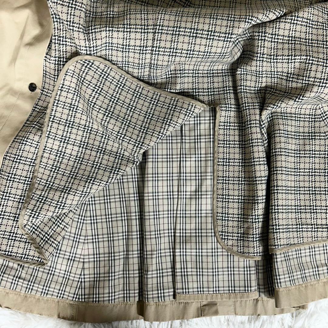 良品✨《バーバリーブルーレーベル》ライナー付きトレンチコート チェック ベルト