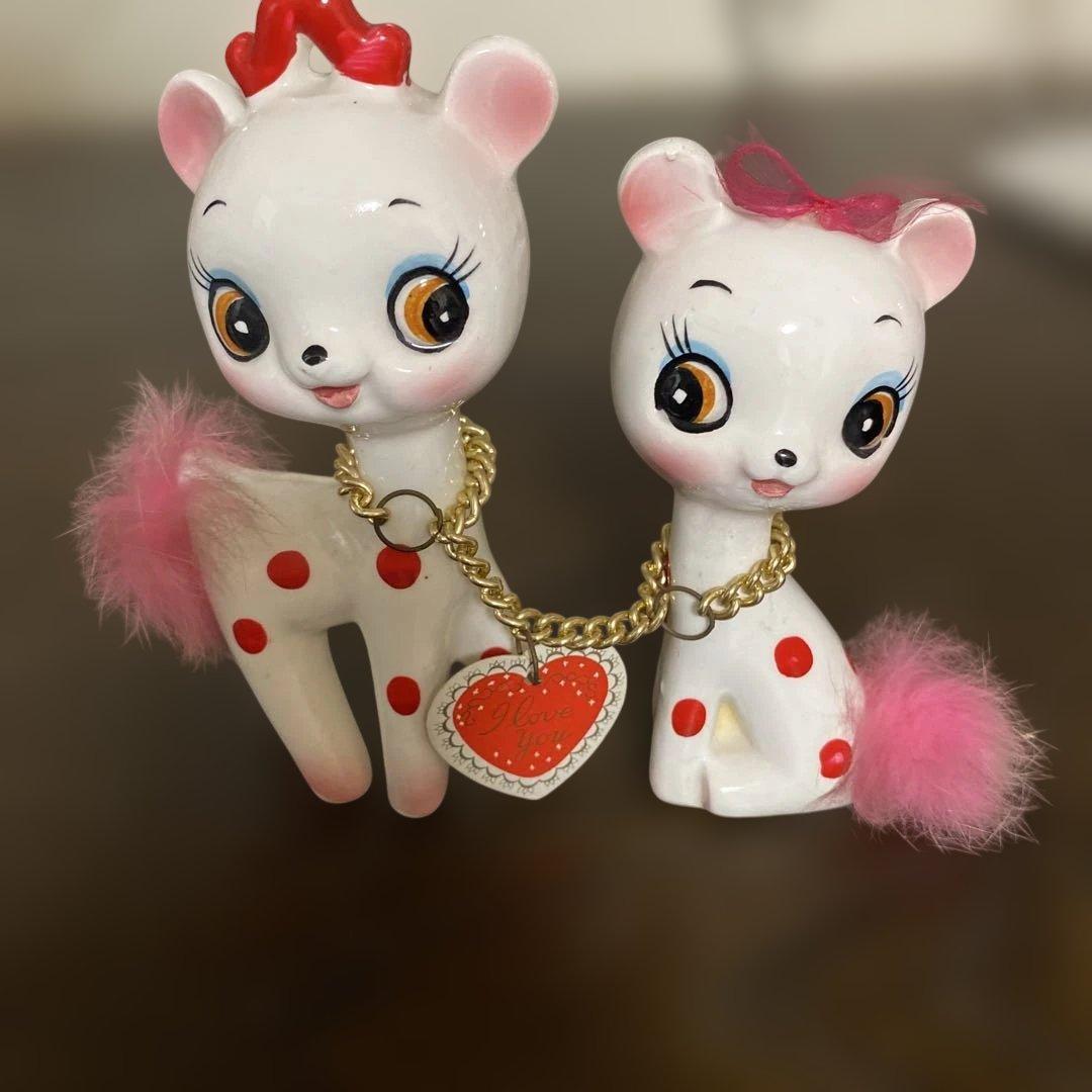 内藤ルネ バンビ 昭和レトロ ビンテージ 陶器製