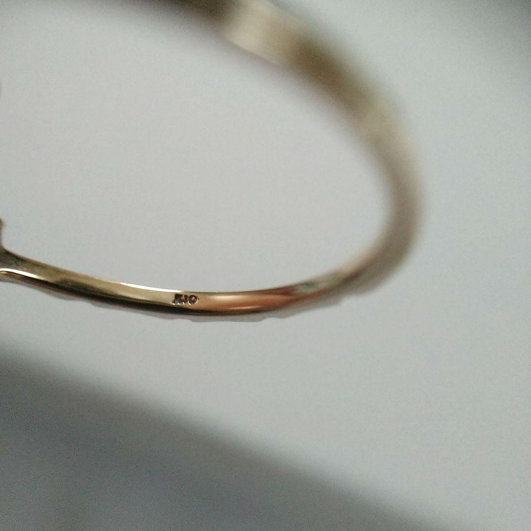 美品【ノワールドプーペ】アメジスト K10 スクエアリング 9号 アガット好きな