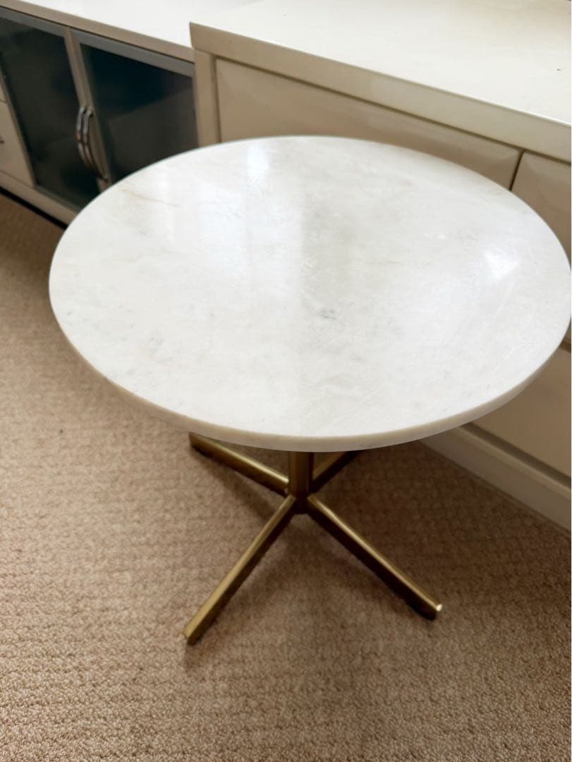 大理石風サイドテーブル ザラホーム