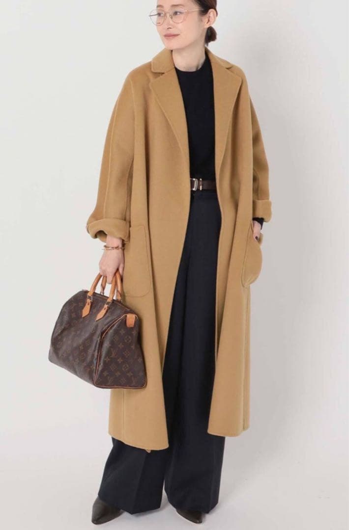 ☆美品☆Deuxieme Classe／Ailes ウールカシミヤリバーコート