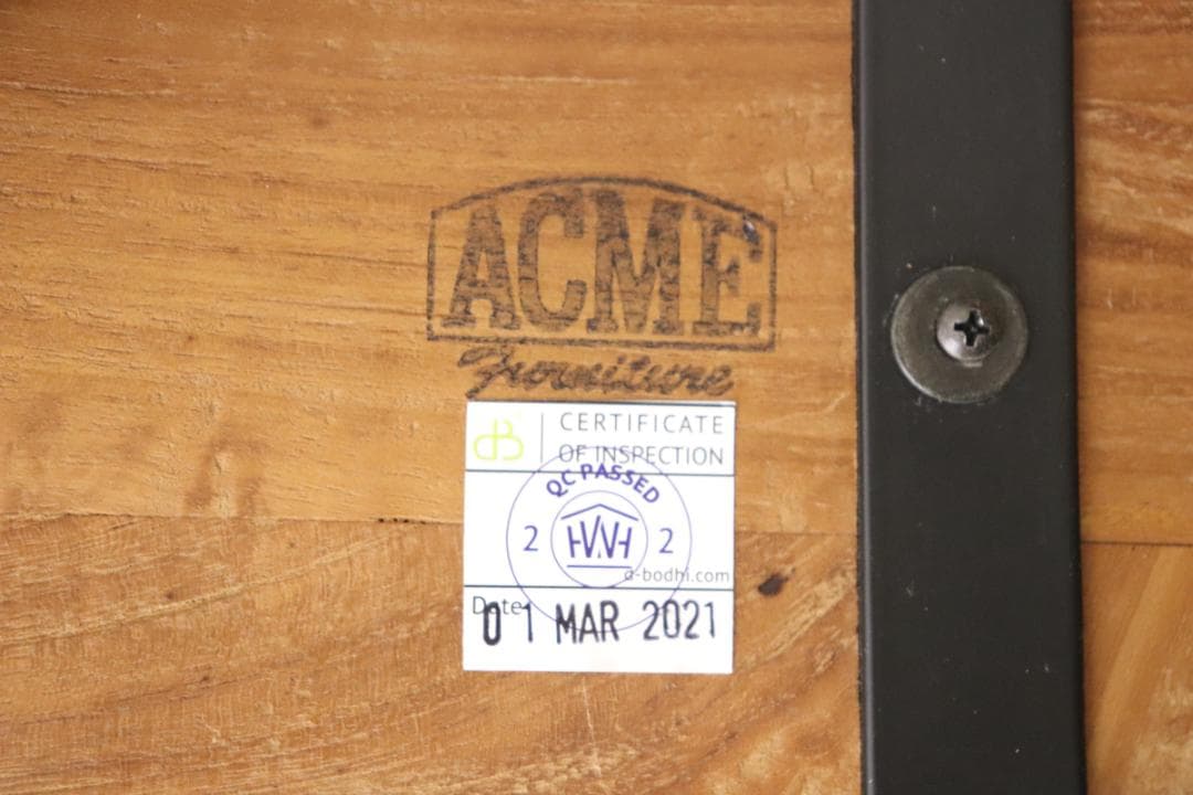 アクメファニチャー TROY トロイ チーク 無垢 古材 コーナーシェルフ