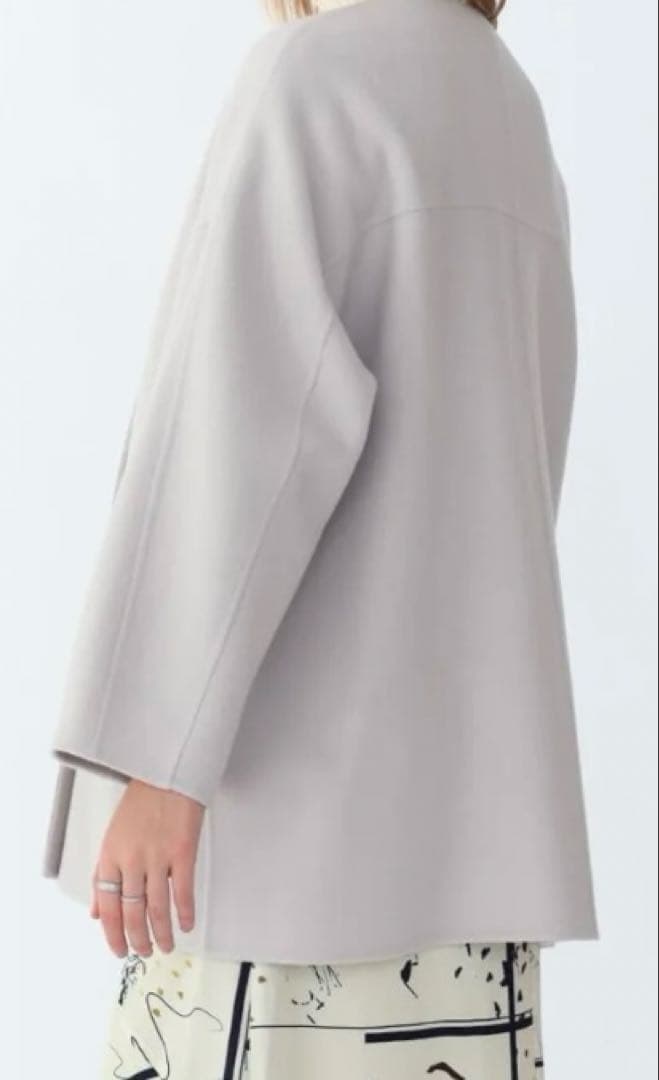 Aga ＋ アーガプラス ライトグレー アウター ミディコート 9号 M 新品