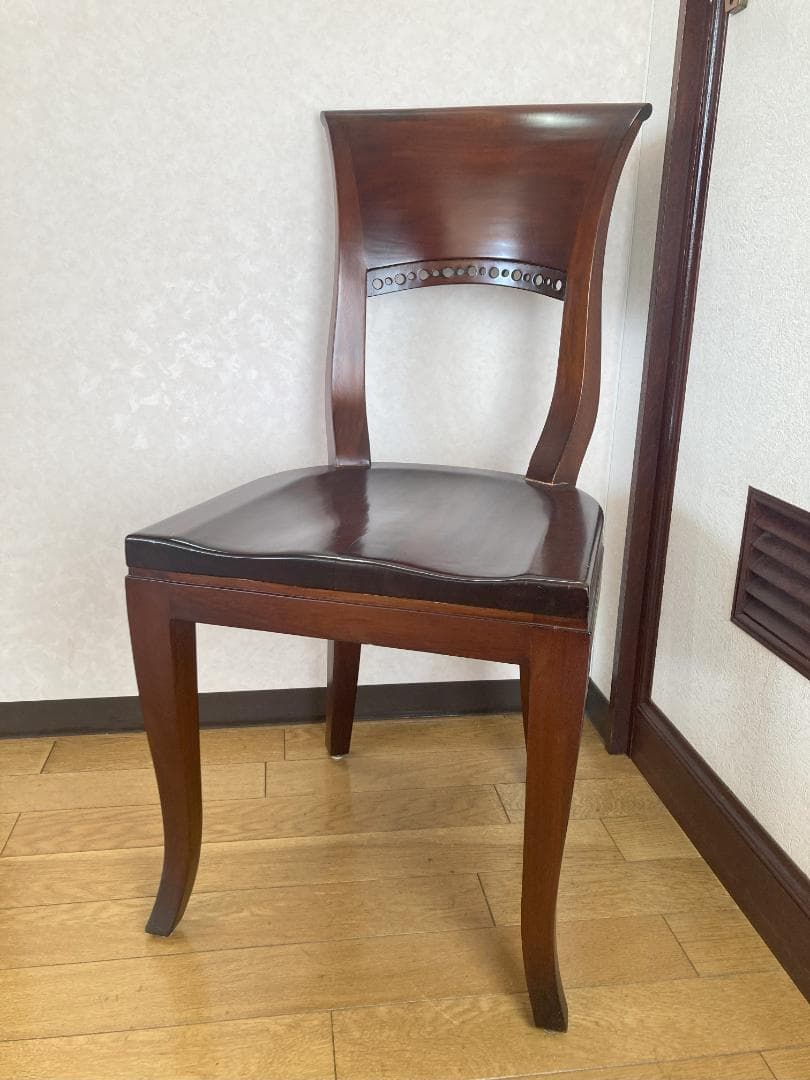 クラシック木製チェア ダークブラウン