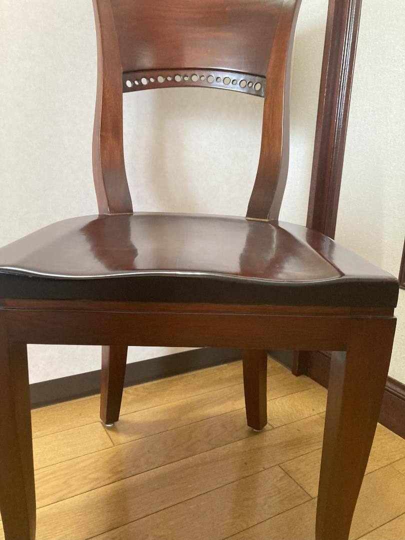 クラシック木製チェア ダークブラウン