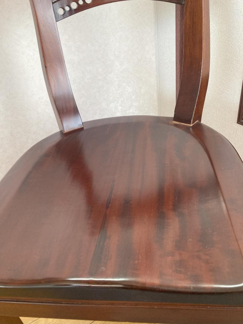 クラシック木製チェア ダークブラウン