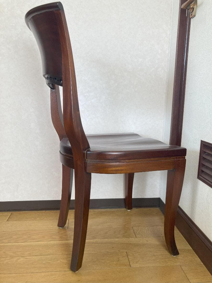 クラシック木製チェア ダークブラウン