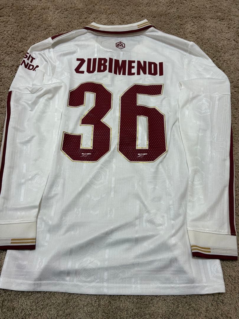 25-26 アーセナル36番 スビメンディ 長袖ユニフォーム