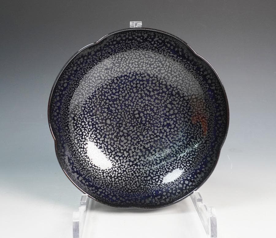 鎌田幸二 油滴輪花鉢